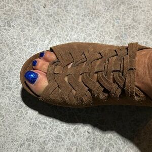 🤎Michael Kors suede slide